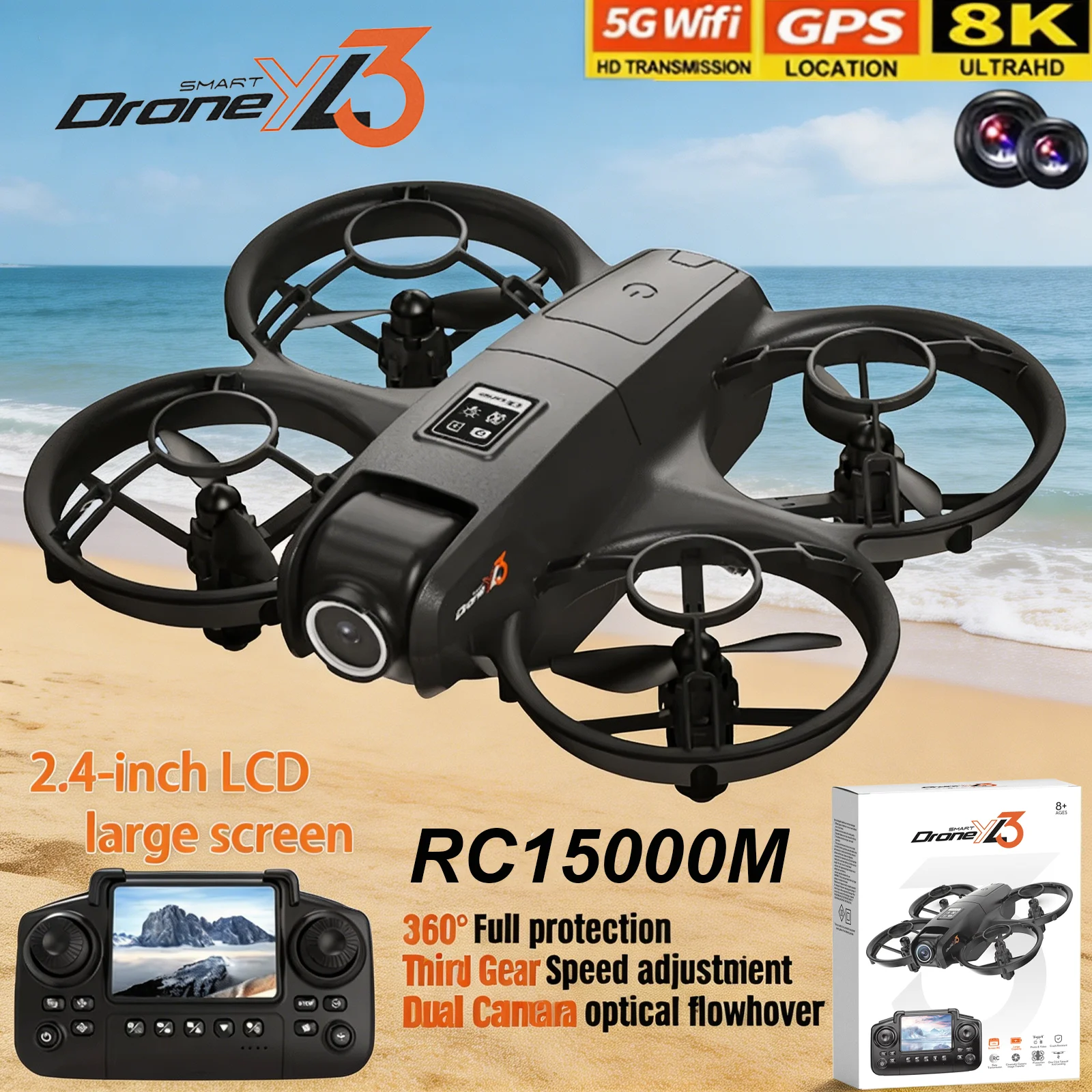Drone Mapping - Novo Drone RC YL3 8K 1080P